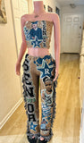 Custom Tapestry Pants & Strapless Top Set