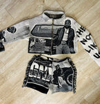 Custom Tapestry Collared Jacket