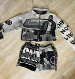 Custom Tapestry Collared Jacket