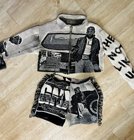 Custom Tapestry Collared Jacket