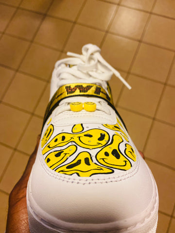 KusTim Painted AF1s W/ Off White Strap
