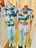 “Wavy Baby” Women’s Jean Set